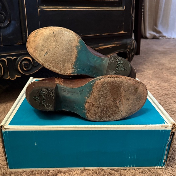 Lane Plain Jane shortie Brown Leather Ankle Booties - Picture 5 of 5